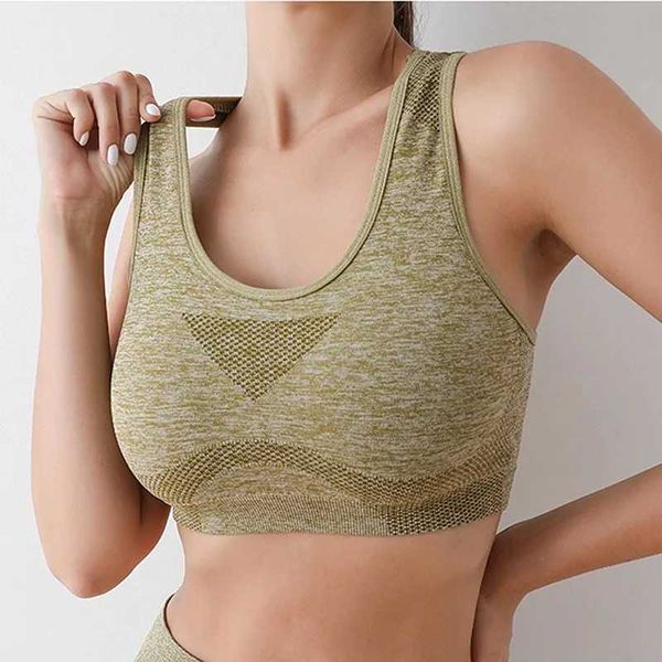 Yoga sports bra for women with push-up support, breathable fitness top ideal for running and gym workouts
