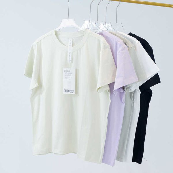 Yoga Suit All Yours Women's Tops Sports Short Sleeved Shirt lu-79 Summer Casual Breathable Fitness T-shirt Thin Loose Fit Tees