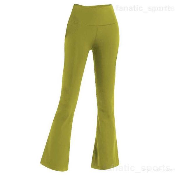 Yoga Training Flared Pants for Women - Soft High Waist Sport Yoga Bottoms, Breathable Full-Length Fitness Bell Bottoms for Fast Free Exercise