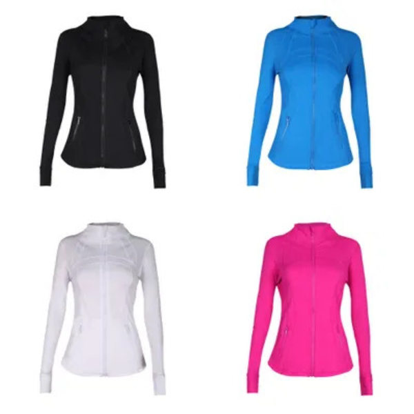 Yoga Women's Quick-Dry Zip-Up Sports Jacket for Active Workouts